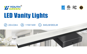 Lámparas de Espejo Lineales Modernas Atenuables de 20''/24'' con IP44, Luz <span class=keywords><strong>LED</strong></span> de Tocador Negra de 3CCT <span class=keywords><strong>para</strong></span> Dormitorio - Product Image 4