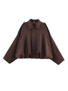 <span class=keywords><strong>Trench</strong></span> Chic Invernale da <span class=keywords><strong>Donna</strong></span>, Giacca a Vento Corta Elegante e Aderente con Cerniera, Maniche Lunghe e Revers - Product Image 4