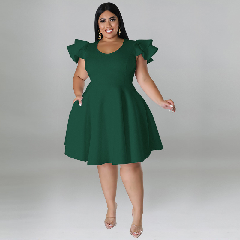 Shop Elegant Red Short Formal Party Dresses for Plus Size