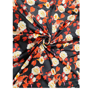 Tissu satiné imprimé 100% polyester multicolore, doux, brillant, léger, pour les travaux manuels des filles, la couture, la décoration de robes de mariée - Product Image 2