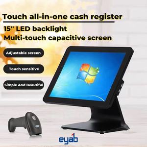 Enlace automático para cajón de efectivo, sistema WIN7 para catering, venta al por menor, con pantalla táctil de 15 pulgadas, todo en uno, boutique - Product Image 6