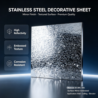 Tôle décorative en acier inoxydable AISI 316L série 300, traitement de surface 2B, résistante à la corrosion, adaptée à la découpe et au soudage