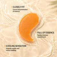 Masque pour les yeux au collagène hydratant en profondeur, à l'acide nicotinique et à la vitamine C, raffermissant et réduisant les rides