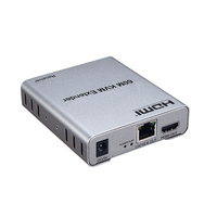Extender KVM HDMI 1080p 60M dengan Cangkang Logam, Transmitter dan Receiver HDMI dengan IR