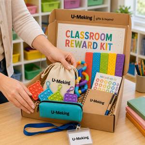 Kit de Recompensas Sensoriales Personalizado para el Aula de Acción de Gracias, Caja de Premios Escolares, Set de Regalo, Juguetes Fidget, Pegatinas, Bolsa, Cuaderno, Cordón Personalizado - Product Image 5
