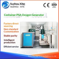 Générateur d'oxygène conteneurisé de 50 m³ – Système d'alimentation en oxygène diffusé de type plateau – Adsorption par oscillation de pression industrielle