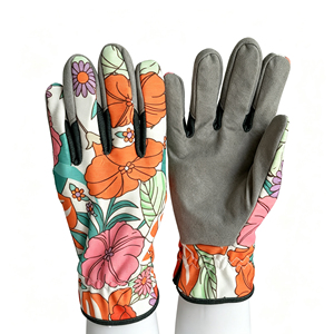 Guantes de Jardinería Florales para <span class=keywords><strong>Mujer</strong></span>, de Microfibra, Resistentes a Espinas, Transpirables, Antideslizantes, para Plantar y Podar - Product Image 2