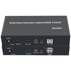 Extenseur KVM Fibre Optique Haute Qualité 20KM sur Fibre Unique <span class=keywords><strong>TX</strong></span> RX avec USB pour PC - Product Image 2