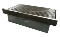 Kit de barbecue au charbon de bois en briques robuste pour l'extérieur, à construire soi-même, avec fixation pour armoire