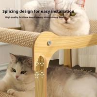 Griffoir robuste pour chat avec tapis à griffer et hamac, lit surélevé confortable pour chatons et chats adultes d'intérieur