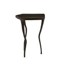 Table basse d'angle à trois pieds en acier inoxydable au design moderne personnalisable, pour salon et hôtel, table console d'appoint pour canapé