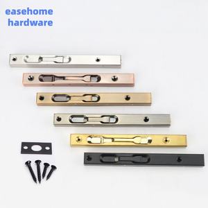 Chiusura a Scatto per Porta in Acciaio Inox Easehome, Design Moderno per Hotel, Facile Installazione, Finitura Nera, Inserto Allungato per Porte - Product Image 2