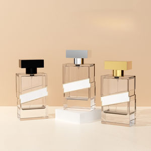 Set di Flaconi Quadrati in Vetro Trasparente da 50ml per Eau De Parfum Eco-Friendly, <span class=keywords><strong>Profumo</strong></span> OEM Fresco Fruttato Legnoso Floreale per Donna - Product Image 3