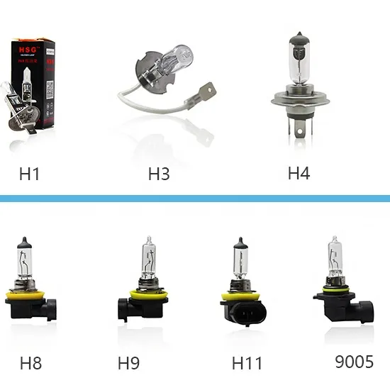 自動車ヘッドライト電球車用ライトh1h3 h4 h7 h8 h9 h11 9005 9006 880 881自動ハロゲンランプ工場直送