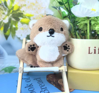 Porte-clés renard en peluche mignon, pendentif porte-clés renard en peluche adorable, jouet porte-clés animal personnalisé pour machine à griffes
