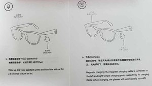 Outdoor Smart Sports Cycling Glasses Remote Take <b>Camera</b> Voice Assistance Bicycle Driving Running Windproof <b>PC</b> Sport Sunglasses - Product Image 6