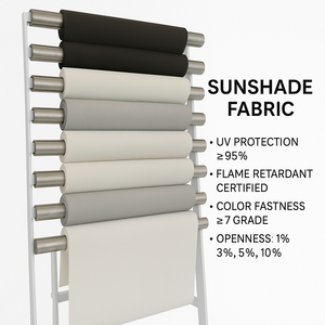 Poliéster Protector solar Roller Shades Parasol Tela Aislamiento térmico Tela Roller Blind Fabric Shading Anti-UV - Product Image 3