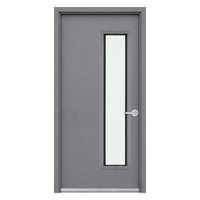 Porte coupe-feu en acier EI30, résistance au feu 30 minutes, pour bâtiments résidentiels, porte de hall d'ascenseur avec poignée ignifugée