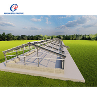 Bâtiment d'élevage avicole en structure métallique préfabriquée pour poulets/vaches/ovins/porcs