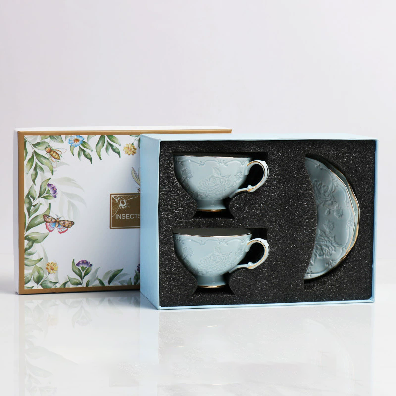 double cup and saucer-A