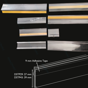 Supermercado Venta al por menor Plástico PVC Acrílico Etiqueta Adhesiva Tira DE DATOS Precio Titular - Product Image 4