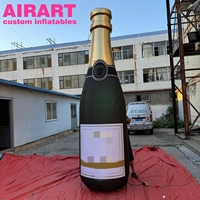 Bouteille de champagne gonflable, modèle de bouteille de boisson gonflable, bouteille de vin gonflable