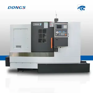 TCK65-400 negócio direto importado precisão rolamento torno cnc 3 eixos alta precisão inclinada cama liner guia maneira torno cnc