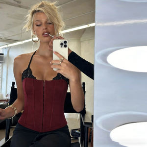 Top bustier à bretelles halter en dentelle pour femmes, coupe ajustée, nœud à la taille, top tube sexy, élégant et chic, top court de fête - Product Image 4