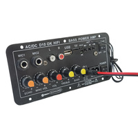 Özelleştirilebilir HI-FI Subwoofer güç Amp 12V/24V/220V yüksek bas USB uzaktan kumanda bluetooth D10 amplifikatör kurulu ekran ev
