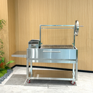 Parrilla Argentina Santa Marí<span class=keywords><strong>a</strong></span> con Asador Giratorio, Parrilla de Acero Inoxidable para Fiestas al Aire Libre - Product Image 1