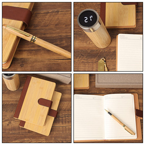 Ensemble Cadeau VIP en Bambou en Gros : Carnet, Stylo, Bouteille – Articles d'Entreprise - Product Image 3