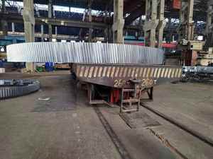 42crmo4 China Transimission Custom Gear Fabricante Molino de bolas Fundición de acero Spur Rueda dentada de segmento grande - Product Image 3