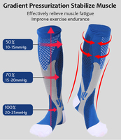Chaussettes de compression médicale sportive, bas de contention pour infirmières, prévention des varices, chaussettes adaptées au sport