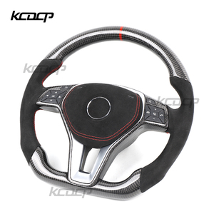 Volant de course personnalisé en Alcantara et fibre de carbone pour Benz W204 W212 W207 X204 X164 W463 <span class=keywords><strong>Gla</strong></span> Glb Glc GLS avec LED, convertible - Product Image 3