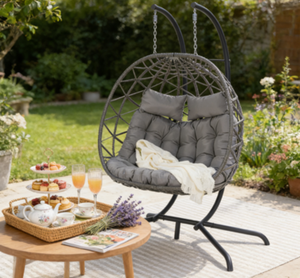 Chaise suspendue en panier de <span class=keywords><strong>hamac</strong></span> de haute qualité, portable, double place, pour jardin, <span class=keywords><strong>terrasse</strong></span>, balcon, meubles d'extérieur - Product Image 4