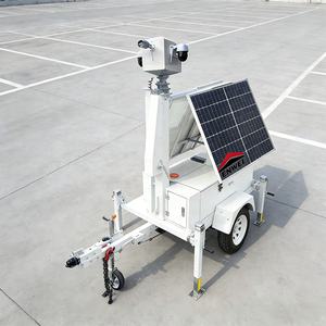 รถพ่วงกล้องวงจรปิดพลังงานแสงอาทิตย์แบบพกพาสำหรับพื้นที่ภูเขาหุบเขา ระบบ DC24V - Product Image 6