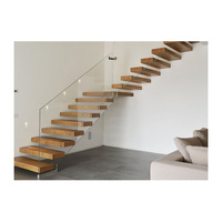Fabricant d'escaliers sur mesure pour escaliers flottants modernes avec balustrade en verre