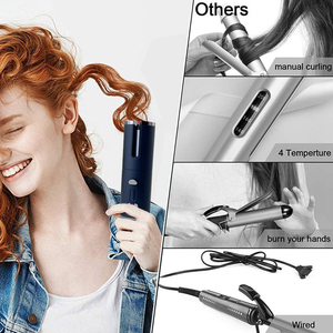 <span class=keywords><strong>Fer</strong></span> à <span class=keywords><strong>friser</strong></span> élégant plaqué titane anti-brûlure avec double tension pour le maquillage de fête - Product Image 4