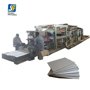 waste paper pulp sundry board mill making machinery cardboard paper recycling machine fully automatic for small businesses