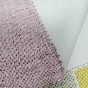 Tissu Double face aspect lin CC-9016, rideau occultant lié, tissu arrière floqué, taux d'ombrage de 100% pour le salon - Product Image 1