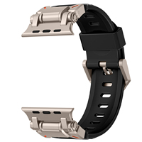Bracelets de montre en caoutchouc FKM durables et respirants pour Apple Watch Series 8 9 10 11 Ultra 2 3 pour iWatch 44/45/46/49 mm, bracelet de montre FKM