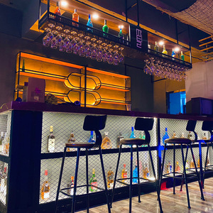 Multi-Functional Creative Decorative <strong>Hanging</strong> <strong>Frame</strong> Bar Counter Wine <strong>Rack</strong> Storage Shelf Cash Register Cabinet for <strong>Display</strong> <strong>Racks</strong> - Product Image 4