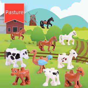 ブロックファーム動物おもちゃ教育DIYモデルアクセサリー対応レンガ組み立て大型ビルディングブロックファーム動物おもちゃ - Product Image 5