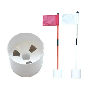 Hot Selling Custom 10X10.6Cm Golfvlaggen Mini Oefenen Golf Vlag Polen Stick Set Met Golf Hole Cup