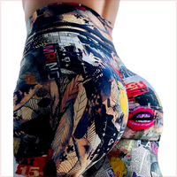 Leggings de sport et de yoga taille haute pour femmes, personnalisés, tendance et originaux, grandes tailles