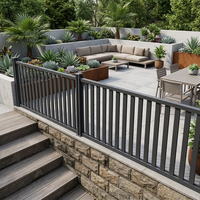 Valla de Aluminio Estilo Australiano Personalizable para Exteriores, Duradera, Impermeable, con Recubrimiento en Polvo, para Jardín y Patio Trasero