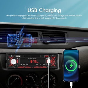 Autoradio 1 DIN avec kit mains libres, 2 ports USB, TF, Aux, <span class=keywords><strong>RCA</strong></span>, charge rapide, lecteur MP3, <span class=keywords><strong>récepteur</strong></span> stéréo OLIVER - Product Image 4