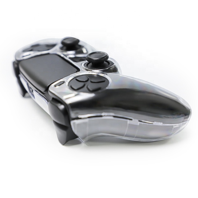 Clear White Accessories Crystal Protective Case Protective Controller Skin for PS5