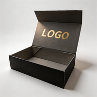 Nueva Caja de Regalo Plegable Magnética de Papel con Logotipo Grande de Diseño Personalizado, Caja de Regalo Plegable de Cartón Rígido de Lujo