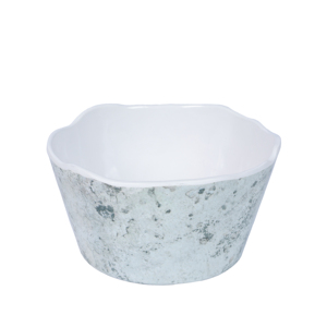 <span class=keywords><strong>Vaisselle</strong></span> en <span class=keywords><strong>mélamine</strong></span> à motif marbré, service de 12 pièces, assiettes <span class=keywords><strong>et</strong></span> bols irréguliers à bord festonné - Product Image 6